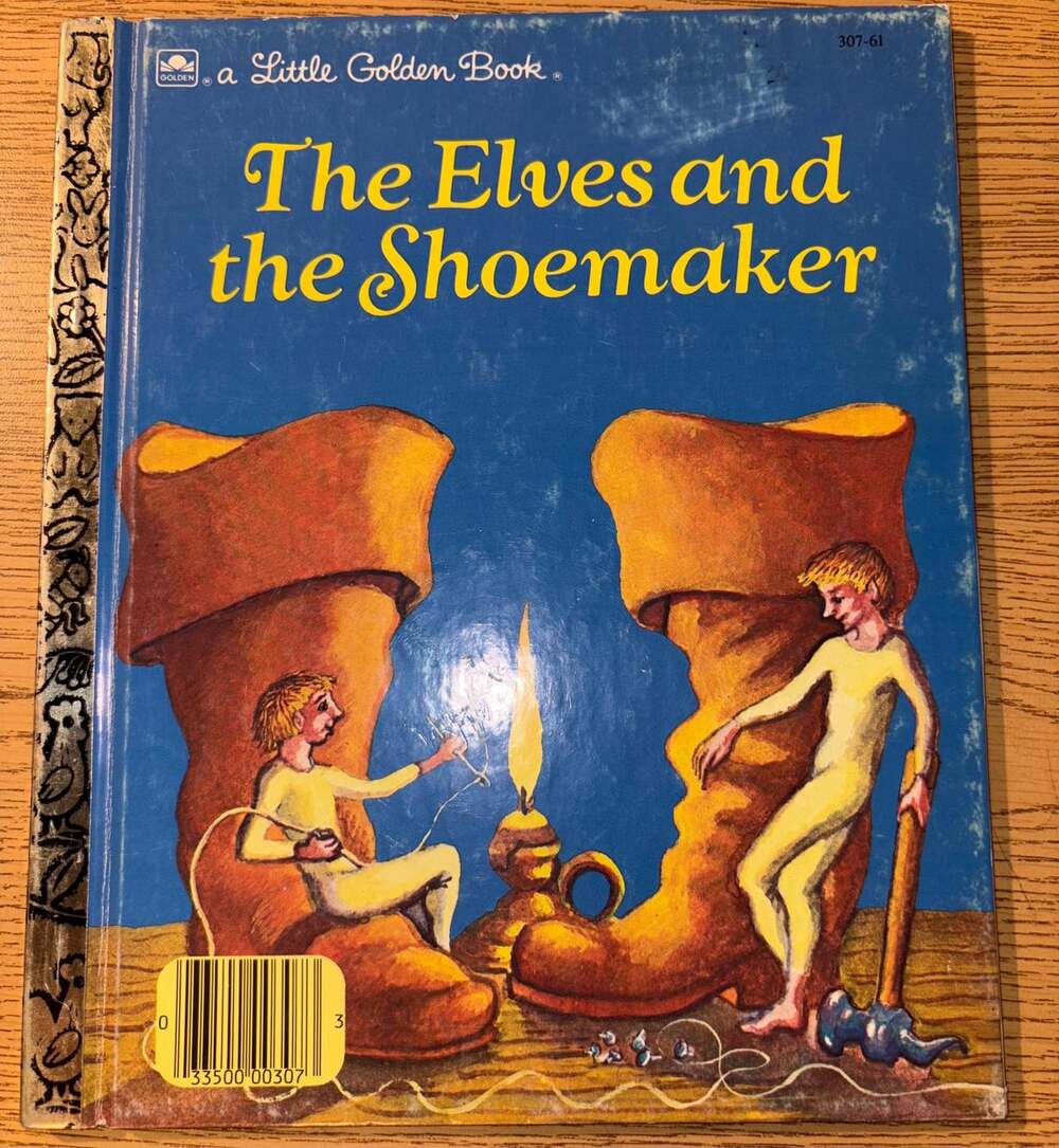 Vintage 1983 Little Golden Book – The Elves and the Shoemaker